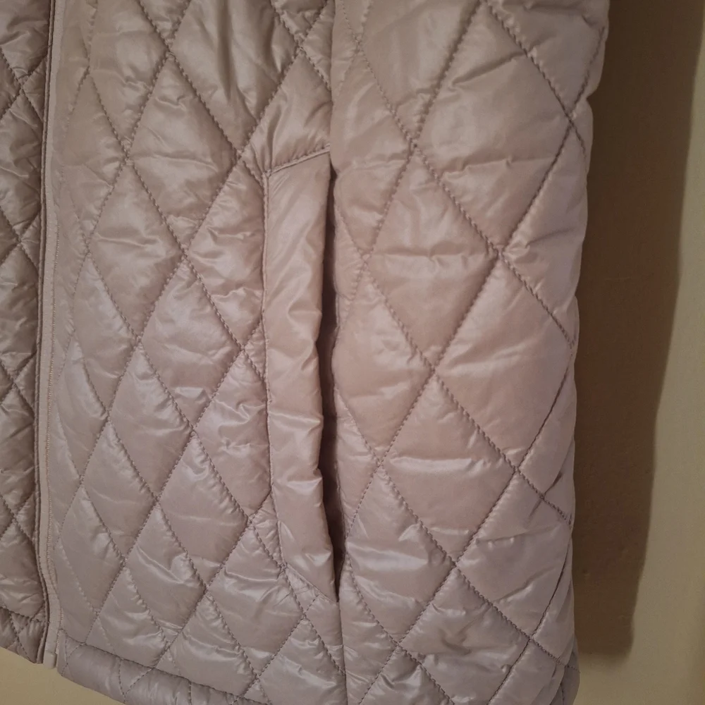 Time and Tru Women's Diamond Core Vest Sizes L Color Beige - Picture 4 of 6